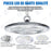 Lot de 10x Lampes industrielles Driverless - UFO - Série DIAMANT V2 - 200 Watts - 20 000 Lumens - 100 Lumens/Watt - Angle 90° - IP65 - 260 x 34 cm - 4500k - Protection à l'impact IK08 - Câble 30cm