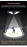 Lampe solaire pour extérieur - Série OVNI - Version HERCULE 500 - Rendu lumineux 500 Watts - 2200 lumens –  Angle 360° - IP65 - Diamètre tube d'insertion 60 / 76mm - Avec détecteur de mouvement – Capteur crépusculaire - Avec télécommande - 6000k