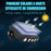 Projecteur / Lampe de sécurité solaire LED multifonctionnelles - Série HYPNOSE - Rendu lumineux 80 Watts - 600 Lumens - Multi angles d'installation 360° - IP65 - 14 x 11 x 3 cm - Détecteur de mouvement - 3 Modes - Modèle noir - 6000k