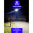 Solaire - Luminaire LED pour Candélabre / Lampe de rue et parking - Série VIEW - 60 Watts - Angle 60° - IP65 - Avec détecteur de mouvement PIR - Avec capteur crépusculaire - Panneau solaire en silicium - Avec télécommande - Diamètre tube d’insertion 45mm