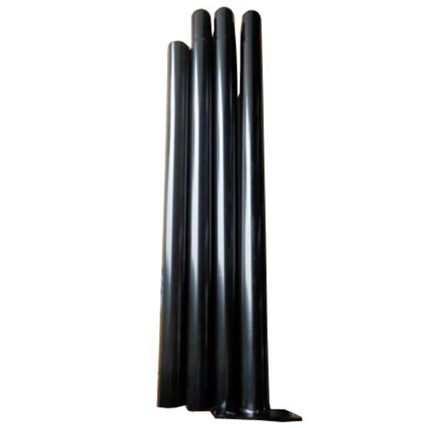 Palette de 25x Mâts / Poteaux pour lampe de rue - Série STANDARD - 4 mètres - Couleur Noir
