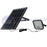 Projecteur LED solaire - Série SECURITY - Rendu lumineux 150 Watts - 1500 lumens - Angle 120° x 60° - IP65 - 4000k - Lampe 14 x 15 x 3 cm - Panneau solaire monocristallin ajustable 22 x 18 x 2 cm - Détecteur Infrarouge - Télécommande
