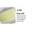 Carton / Lot de 5x Lampes de rue solaires - Série POWER V300 - Rendu lumineux 300 Watts - Angle 120° - 78 × 9 × 27 cm - IP65 - Avec télécommande - Avec détecteur de mouvement - Avec capteur crépusculaire - 6000k - Diamètre tube d’insertion 45 mm