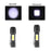 Carton / Lot de 25x Lampes de poche LED - Série FLASH V1 - Rechargeable – Fonction ZOOM - 3 Watts - IP65 - 9 x 3 cm - Avec câble USB - IP65 - Batterie lithium incluse – Couleur 6000K - 3 modes de fonctionnement