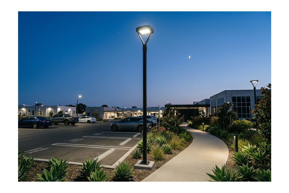 🆕 [NOUVEAU] Lampe de jardin et parking filaire - Série OVALI V3 - 50 Watts