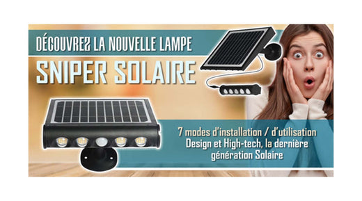 [Nouveau] Projecteur / Lampe de sécurité solaire LED multifonctionnelle  Série SNIPER