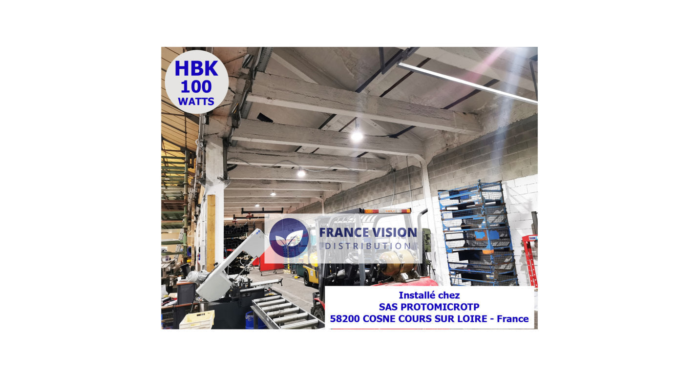 Photos d’installations – Éclairage industriel