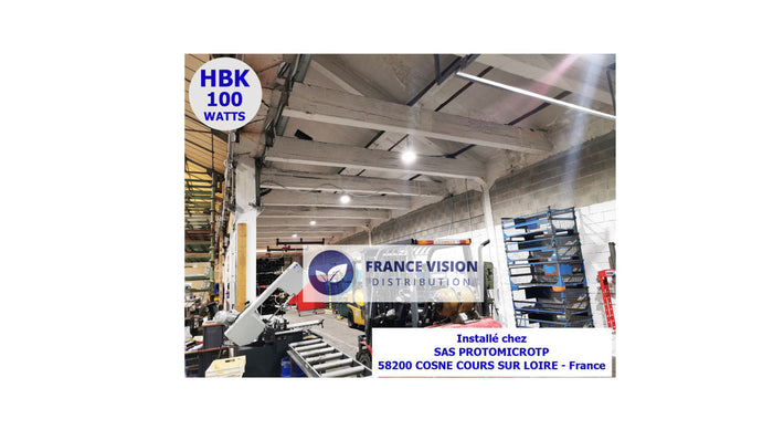 Photos d’installations – Éclairage industriel