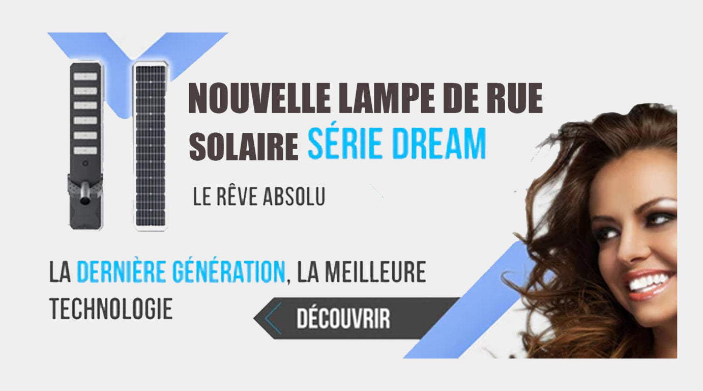 [LUXE] Lampe de rue solaire - Série DREAM