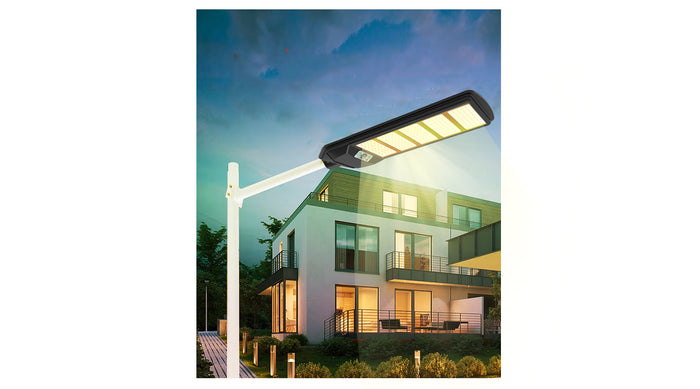 [NOUVEAU] ☀️ Lampe de rue solaire - Série VIEW V2 400 Watts - 3000K