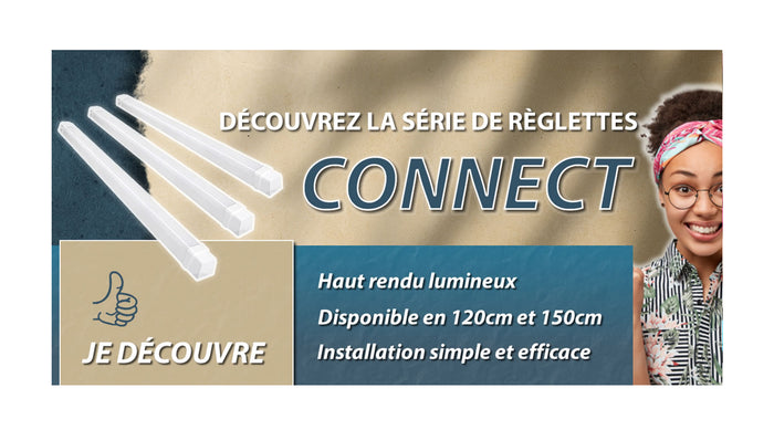 [NOUVEAU] Reglette LED étanche 60cm - Série CONNECT
