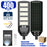 Lot de 12x Solaires - Luminaire LED pour Candélabre / Lampe de rue et parking - Série VIEW V2 - 400 Watts - 2700 Lumens - Angle 140*70° - IP65 - Lampe 72 x 25 x 5 cm - Panneau MONOCRISTALLIN - Détecteur de mouvement - 6000k - Tube d'insertion 45mm