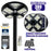 Lampe solaire pour extérieur - Série OVNI CRYSTAL V2 -  300 Watts - 1900 Lumens - Angle 360° - IP65 - Lampe 55 x 55 cm - Panneau polycristallin 42 x 35 cm - Tube d'insertion 60/76 mm - Détecteur de mouvement - Capteur crépusculaire - Télécommande - 6000k