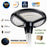 Lot de 4x Lampes solaires pour extérieur - Série OVNI FUTUR V3 - MODULAIRE & CCT - 1800 Watts - 4800 Lumens - IP65 - Angle 140° - 40 x 14 cm - Panneau MONOCRISTALLIN - Tube d'insertion 50-60mm - Avec Détecteur de mouvement - Avec Télécommande