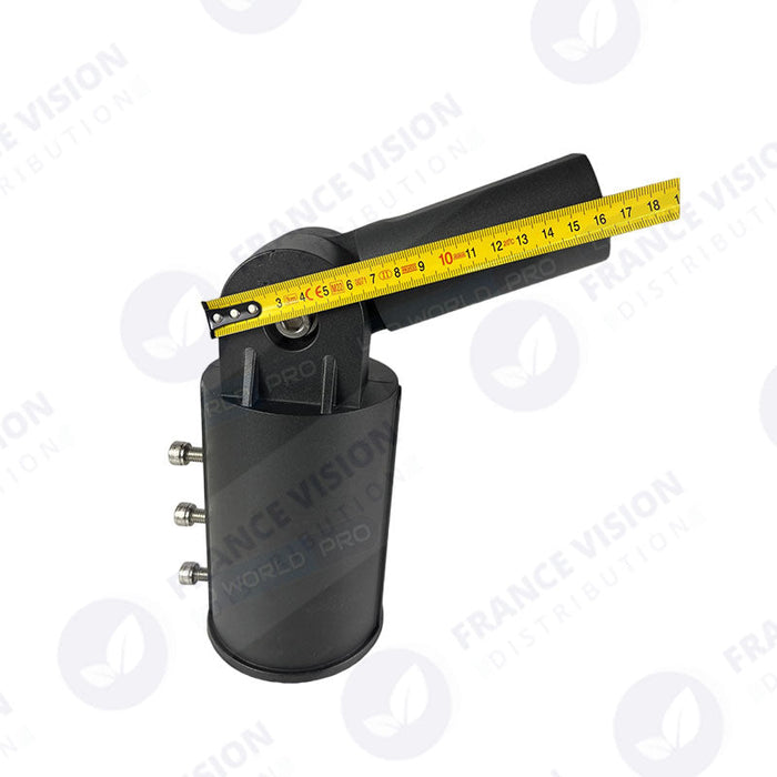 Adaptateur Candélabre / Lampe de rue et parking extérieur - 180 degrés - Ajustable - IP65 - 80/60mm
