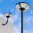 Lot de 5x Lampes solaires pour extérieur - Série OVNI CRYSTAL - 250 Watts - 1500 Lumens - Angle 360° - IP65 -  Lampe 55 x 55 x 6 cm - Tube d'insertion 60/76 mm - Panneau polycristallin 36 x 42 cm - Détecteur de mouvement - Télécommande - 6000k