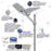 Lot de 4x Lampes de rue solaire - Série INTERSTELLAR ULTRA - 600 Watts - 3600 Lumens - Angle 150x70° - IP65 - Lampe 62 x 30 x 8 cm - Controleur intelligent - Avec télecommande - Capteur PIR - 6000k - Support inclus - Capteur crépusculaire