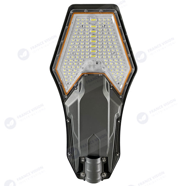 Lot de 5x Lampes de rue solaire - Série INTERSTELLAR ELITE 800 Watts - 5600 Lumens - Angle 150*70° - IP66 - Lampe 75 x 34 x 10 cm - Panneau MONO 67 x 45 x 3 cm - Contrôleur intelligent - Avec télécommande - 3000k - Support inclus - Capteur crépusculaire