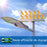 Lot de 4x Lampes de rue solaires - Série INTERSTELLAR ELITE PIR - 800 Watts - 5600 Lumens - Angle 150*70° - IP66 - Lampe 75 x 34 x 10 cm - Panneau 67 x 45 x 3 cm - Contrôleur intelligent - Télécommande - Support inclus - Détecteur de mouvement - 6000k