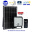 Projecteur LED solaire CCT (Couleur Changeante en Température) - Série SECURITY V1 - Rendu lumineux 150 Watts - 1500 lumens - Angle 120° x 60° - IP65 - Lampe 14 x 15 x 3 cm - Panneau solaire monocristallin - Détecteur Infrarouge - Télécommande