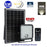 Projecteur LED solaire - Série SECURITY V1 - Rendu lumineux 150 Watts - 1500 lumens - Angle 120° x 60° - IP65 - 4000k - Lampe 14 x 15 x 3 cm - Panneau solaire monocristallin ajustable 22 x 18 x 2 cm - Détecteur Infrarouge - Télécommande