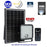 Projecteur LED solaire - Série SECURITY V1 - Rendu lumineux 300 Watts - 4800 lumens - Angle 120° x 60° - IP65 - 6000k - Lampe 20 x 19 x 5 cm - Panneau solaire monocristallin ajustable 35 x 24 x 2 cm - Détecteur PIR - Télécommande