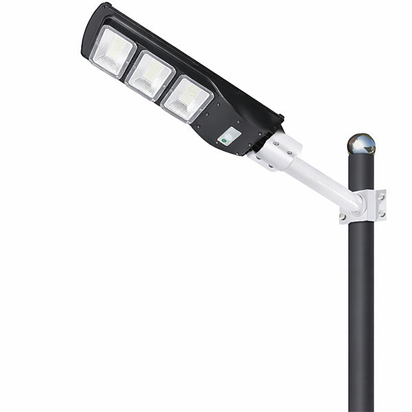 Mât / Poteau pour lampe de rue - Nouveau design - Série STANDARD V4 EVO avec TRAPPE - Vis antivol - 4 mètres - Entraxe latéral des trous 200mm -  Couleur Gris foncé - Finition épurée