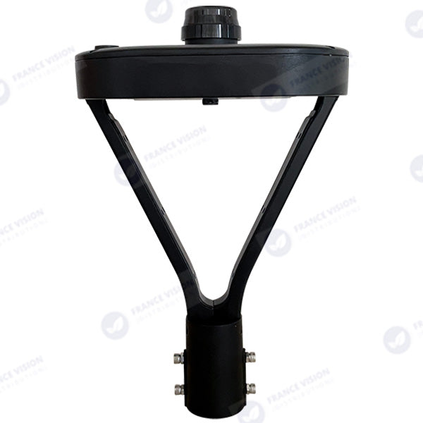 Lot de 4x Lampes de jardin et parking filaires CCT (3000k/4000k/6500k) - Série OVALI V3 - 50 Watts - 8350 Lumens - 167 Lumens/watt - IK08 - IP66 - 120° ajustable - 44 x 30 x 30 cm - Tube d’insertion 48 / 60mm - Garantie 5 ans