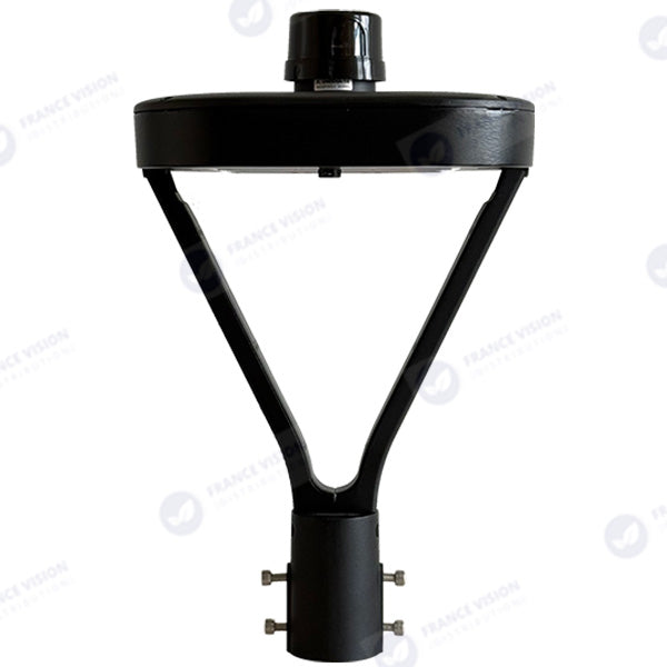 Lot de 4x Lampes de jardin et parking filaires CCT (3000k/4000k/6500k) - Série OVALI V3 - 50 Watts - 8350 Lumens - 167 Lumens/watt - IK08 - IP66 - 120° ajustable - 44 x 30 x 30 cm - Tube d’insertion 48 / 60mm - Garantie 5 ans