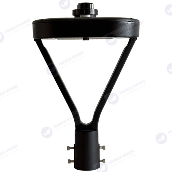 Lot de 4x Lampes de jardin et parking filaires CCT (3000k/4000k/6500k) - Série OVALI V3 - 50 Watts - 8350 Lumens - 167 Lumens/watt - IK08 - IP66 - 120° ajustable - 44 x 30 x 30 cm - Tube d’insertion 48 / 60mm - Garantie 5 ans