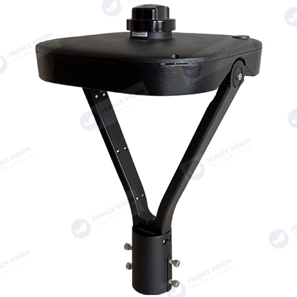 Lot de 4x Lampes de jardin et parking filaires CCT (3000k/4000k/6500k) - Série OVALI V3 - 50 Watts - 8350 Lumens - 167 Lumens/watt - IK08 - IP66 - 120° ajustable - 44 x 30 x 30 cm - Tube d’insertion 48 / 60mm - Garantie 5 ans