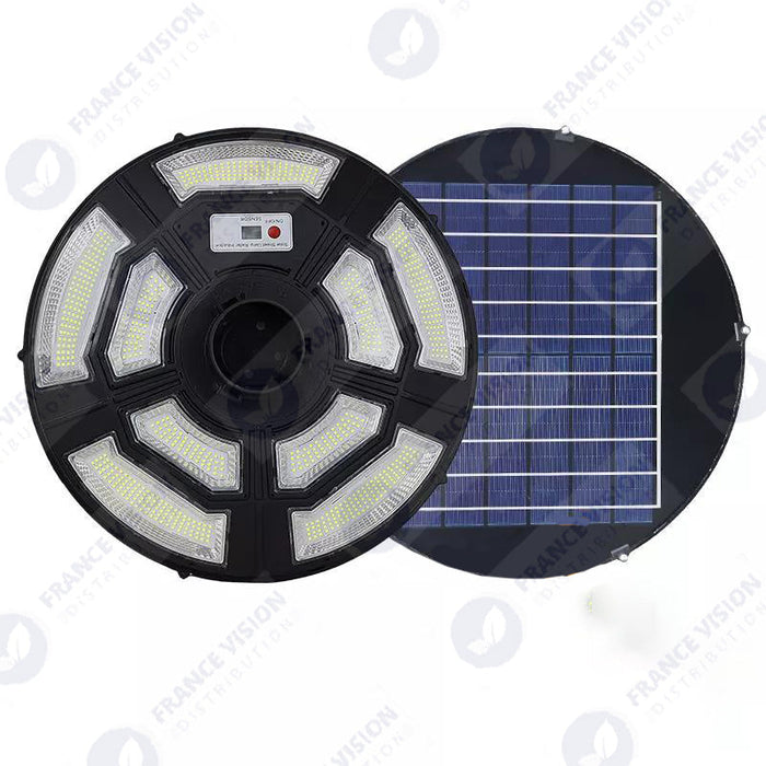 Lot de 5x Lampes solaires pour extérieur - Série OVNI BASIC V2 - Rendu lumineux 150W - Angle 360° - IP65 - 55 x 15 cm - Tube d'insertion 60 / 76mm - Avec télécommande - Avec détecteur de mouvement - Avec capteur crépusculaire - 6000k