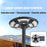 Lot de 5x Lampes solaires pour extérieur - Série OVNI BASIC V2 - Rendu lumineux 150W - Angle 360° - IP65 - 55 x 15 cm - Tube d'insertion 60 / 76mm - Avec télécommande - Avec détecteur de mouvement - Avec capteur crépusculaire - 6000k