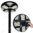 Lot de 5x Lampes solaires pour extérieur - Série OVNI CRYSTAL V2 - 300 Watts - 1900 Lumens - Angle 360° - IP65 - Lampe 55 x 55 cm - Panneau polycristallin 42 x 35 cm - Tube d'insertion 60/76 mm - Détecteur de mouvement - Télécommande - 6000k