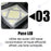 Lot de 5x Lampes solaires pour extérieur - Série OVNI CRYSTAL V2 - 300 Watts - 1900 Lumens - Angle 360° - IP65 - Lampe 55 x 55 cm - Panneau polycristallin 42 x 35 cm - Tube d'insertion 60/76 mm - Détecteur de mouvement - Télécommande - 6000k