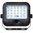 Lot de 10x Projecteurs LED solaires - Série SECURITY V4 - CCT - Rendu lumineux 200 Watts - 1600 Lumens - Angle 90° - IP65 - Lampe 23 x 18 x 5 cm - Panneau MONOCRISTALLIN FULL BLACK 27 x 18 x 2 cm - Avec détecteur de mouvement - Avec télécommande