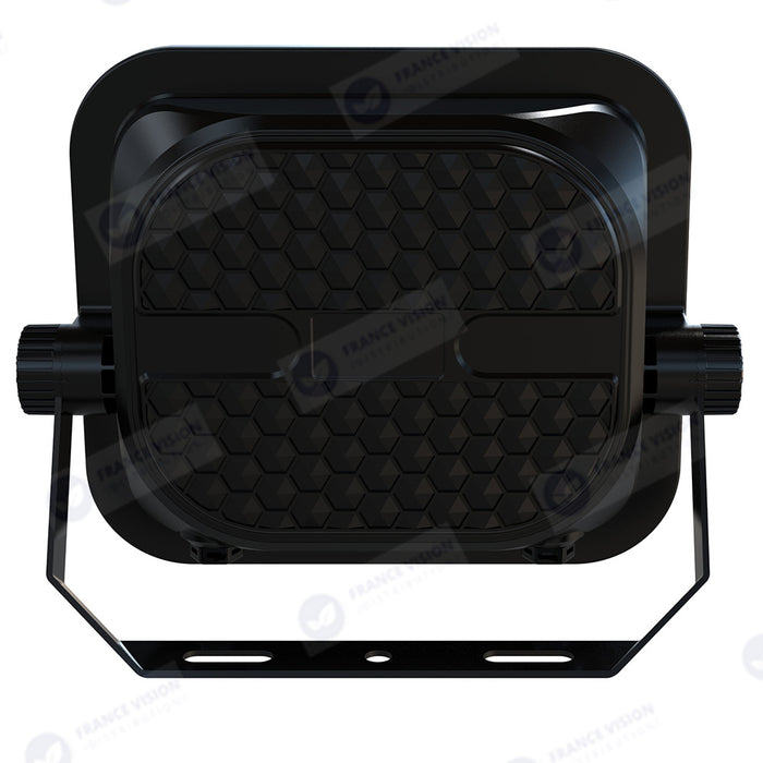 Lot de 10x Projecteurs LED solaires - Série SECURITY V4 - CCT - Rendu lumineux 200 Watts - 1600 Lumens - Angle 90° - IP65 - Lampe 23 x 18 x 5 cm - Panneau MONOCRISTALLIN FULL BLACK 27 x 18 x 2 cm - Avec détecteur de mouvement - Avec télécommande