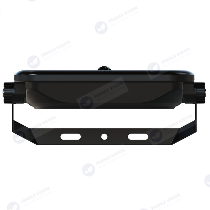 Lot de 5x Projecteurs LED solaires - Série SECURITY V4 - CCT - Rendu lumineux 450 Watts - 4800 Lumens - Angle 90° - IP65 - Lampe 28 x 22 x 5 cm - Panneau MONOCRISTALLIN FULL BLACK 35 x 35 x 2 cm - Avec détecteur de mouvement - Avec télécommande