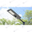 Lampe de rue solaire - Série STARSHIP - Rendu lumineux 800 Watts - 2400 Lumens - Couleur 4000K - Angle 150x70° - IP65 - Dimensions 70 x 30 x 8 cm - Tube d'insertion 45mm - Avec détecteur de mouvement - Télécommande - 3 modes de fonctionnement