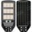 Solaire - Luminaire LED pour Candélabre / Lampe de rue et parking - Série VIEW V3 CCT (Couleur Changeante en Température) - 250 Watts - 2100 Lumens - Angle 140*70° - IP65 - Lampe 62 x 25 x 5 cm - Panneau MONOCRISTALLIN 51 x 23 cm - Détecteur de mouvement