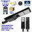 Lot de 4x Lampes de rue solaires - Série POWER EVO V2 - 800 Watts - 2200 Lumens - IP65 - Angle 130x75° - 75 x 20 x 9 cm - Panneau MONOCRISTALLIN - Structure en ALUMINIUM - Capteur de présence PIR - Mode détection sans veille (0-100% - 1 minute) - 6000K