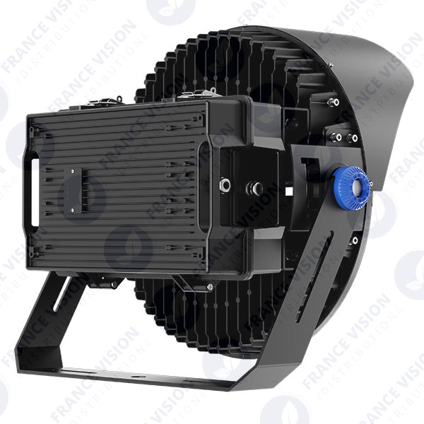 Projecteur de stade - Série ROUND V2 - 500 Watts -  95 000 Lumens - 190 Lumens/Watt - Angle 20° /  30° / 45° / 60° au choix - IP66 - 59 x 51 x 26 cm - 3000k à 6500k - Dimmable - Transformateur SOSEN - Garantie 5 ans