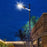 Solaire - Luminaire LED pour Candélabre / Lampe de rue et parking - Série VIEW - 120 Watts - Angle 60° - IP65 - Avec détecteur de mouvement PIR - Avec capteur crépusculaire - Panneau solaire en silicium - Avec télécommande - Diamètre tube d’insertion 45mm