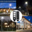 Carton / Lot de 4x Solaires - Luminaire LED pour Candélabre / Lampe de rue et parking - Série VIEW - 120 Watts - Avec détecteur de mouvement PIR - Avec capteur crépusculaire - Panneau solaire en silicium - Diamètre tube d’insertion 45mm