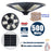 Palette de 14x Lampes solaires pour extérieur - Série OVNI - Version HERCULE 500 - Rendu lumineux 500 Watts - 2200 lumens – Angle 360° - Diamètre tube d'insertion 60 / 76 mm - Avec détecteur de mouvement – Capteur crépusculaire - Avec télécommande - 4000k