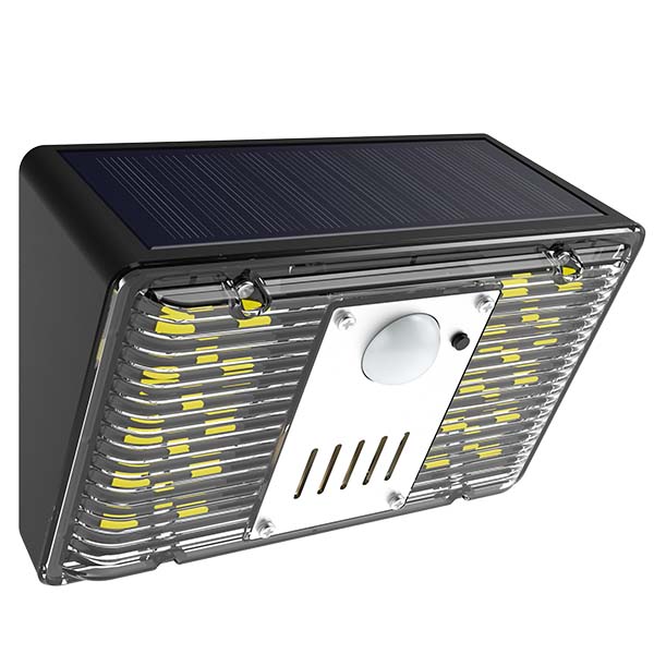 Carton / Lot de 50x Alarmes LED solaires 120dB - Série  TACTIC V2 - IP65 - 12 x 8 x 6 cm - Avec télécommande - Avec détecteur de mouvement - 4 modes d'éclairage - Installation facile