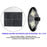 Lampe solaire pour extérieur - Série OVNI BASIC - 150 Watts - 1600 lumens - Angle 360° - IP65 - Diamètre tube d'insertion 80 mm - Avec télécommande - Avec détecteur de mouvement - Avec capteur crépusculaire
