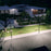 Palette de 14x Lampes LED solaires  - Série OVNI FUTUR - RGBWW - Type UFO - 1200 Watts - 2800 lumens - Panneau Monocristallin - Diamètre tube d'insertion 76 mm - Télécommande - Couleur 3000K / 6000K / RGB