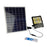 Projecteur LED solaire - Série AJUST - Couleur éclairage AJUSTABLE - 200 Watts - Angle 120° - Lampe 285 x 255 x 50 mm - Panneau 530 x 350 x 17 mm - IP67 - Télécommande - Garantie 3 ans